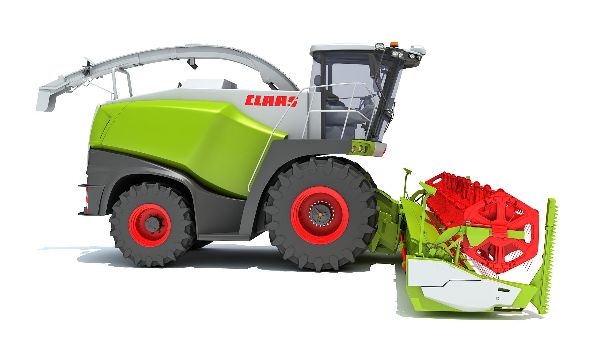 Harvester Claas Jaguar 3D model_7