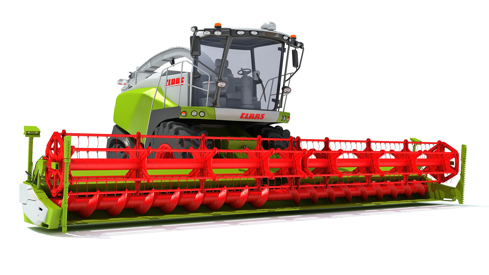 Harvester Claas Jaguar 3D model_9