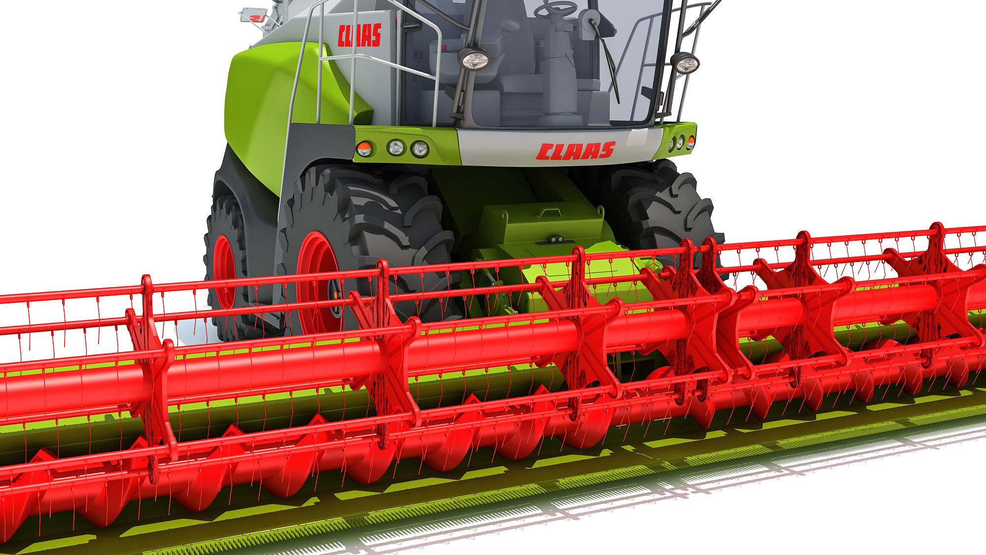 Harvester Claas Jaguar 3D model_14