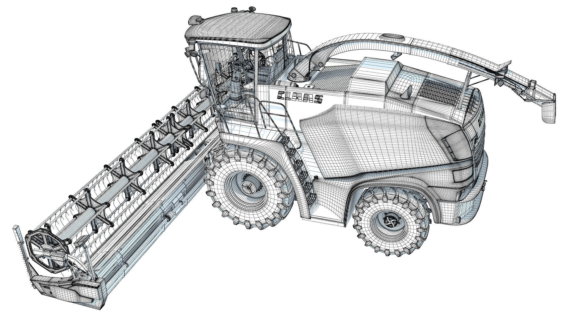 Harvester Claas Jaguar 3D model_18