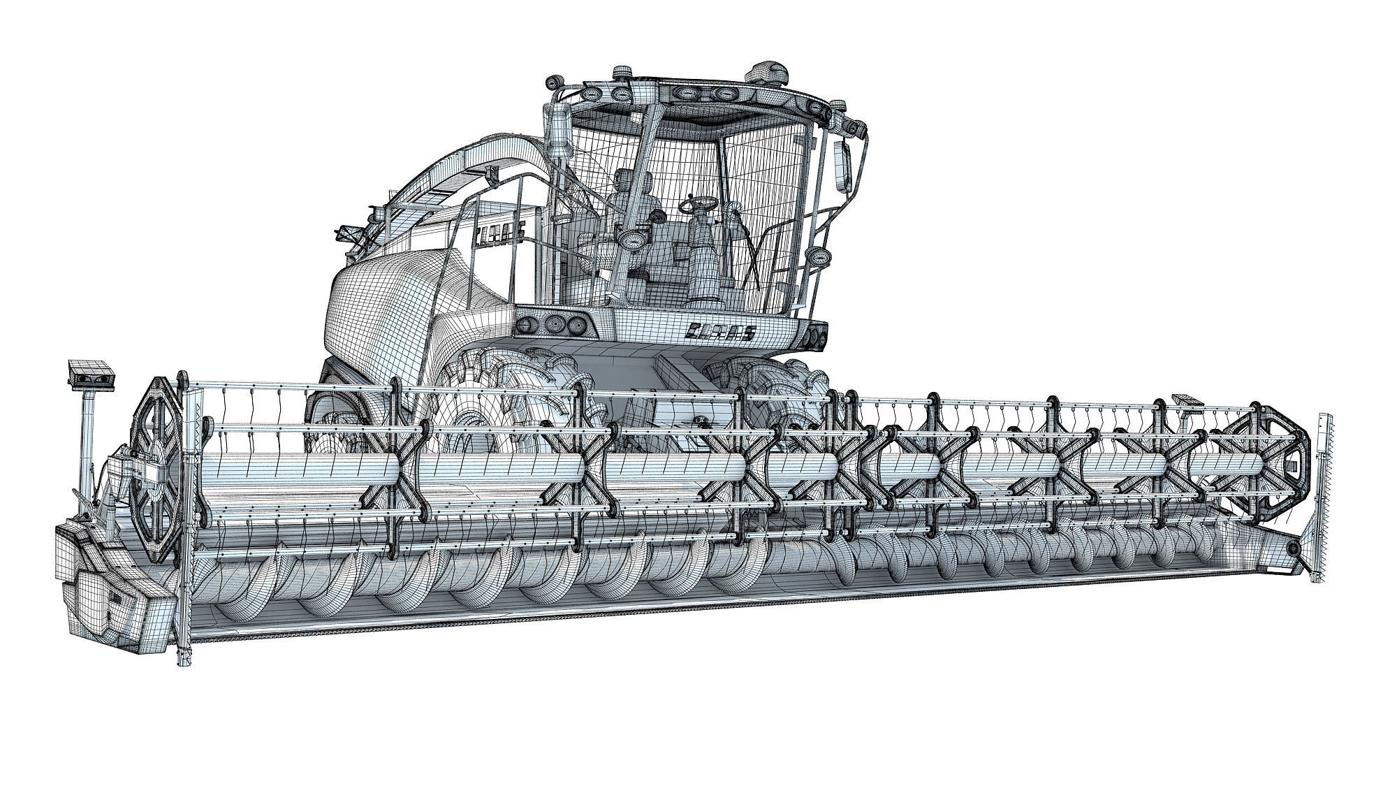 Harvester Claas Jaguar 3D model_20