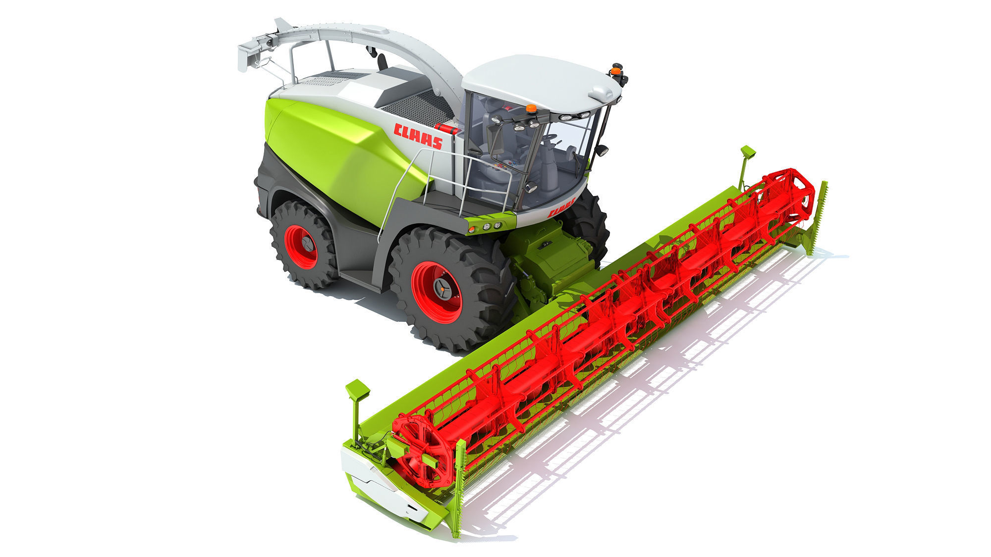 Harvester Claas Jaguar 3D model_8
