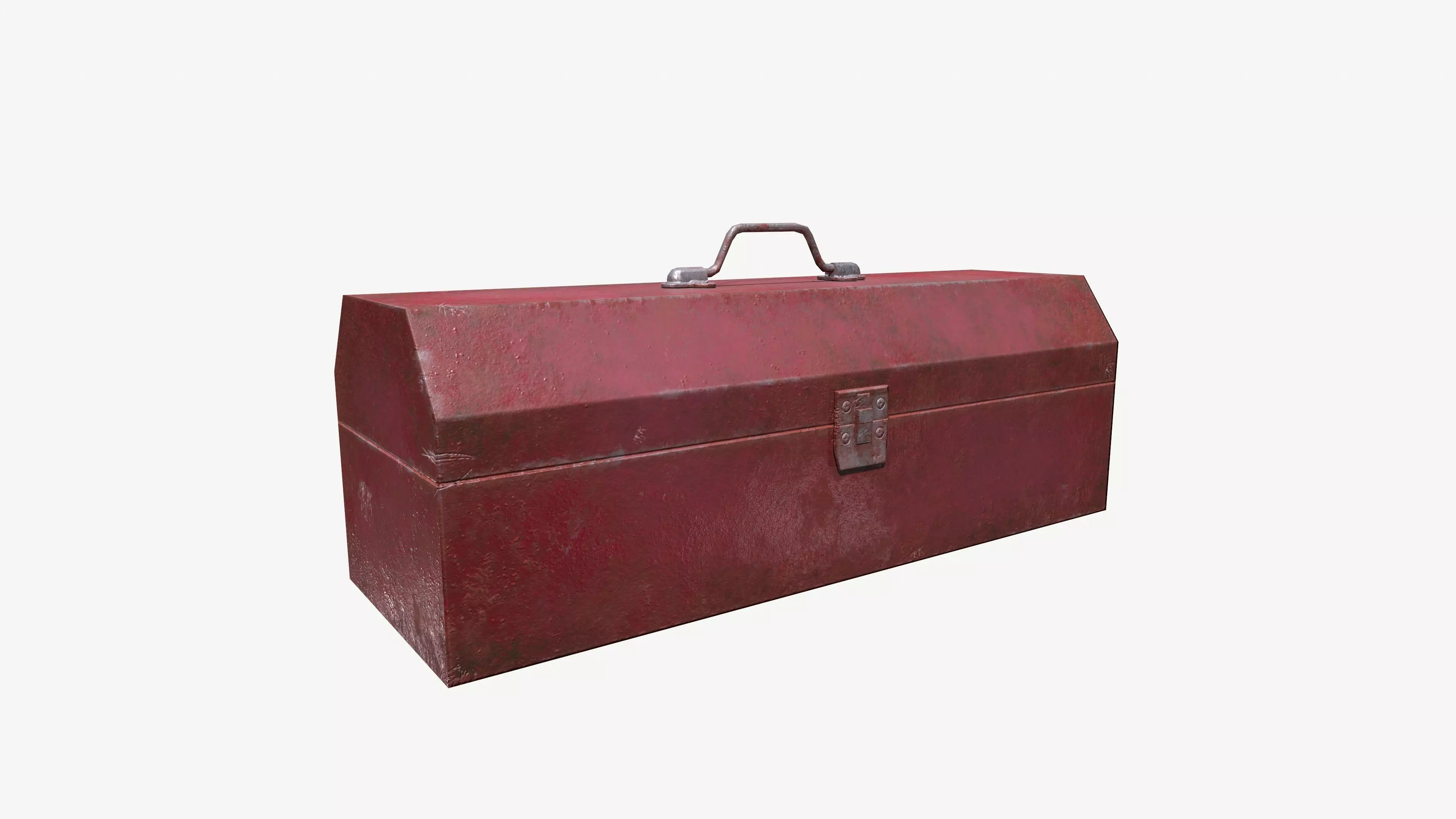 Old Toolbox 3D model Low-poly 3D model_0