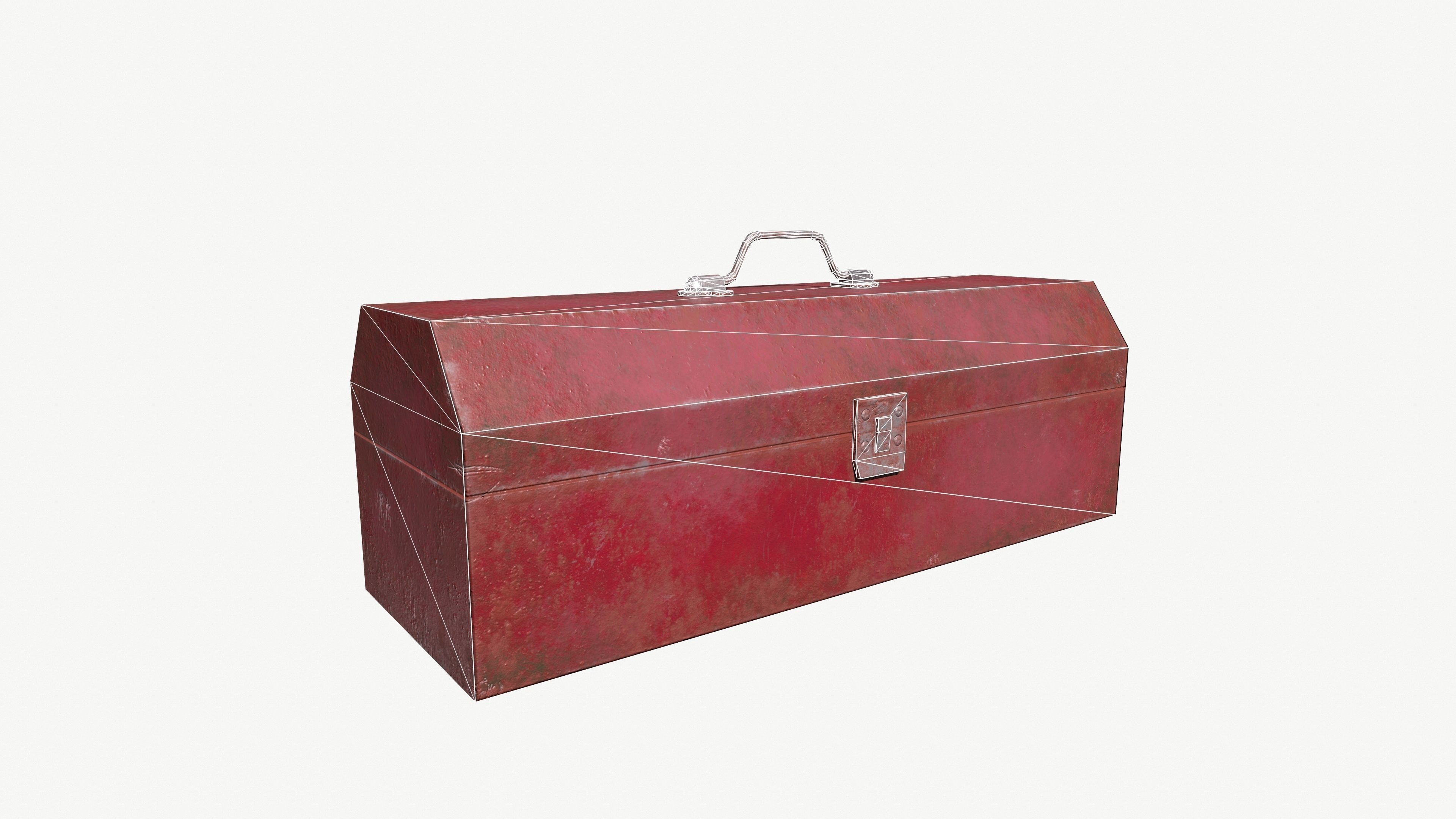 Old Toolbox 3D model Low-poly 3D model_7