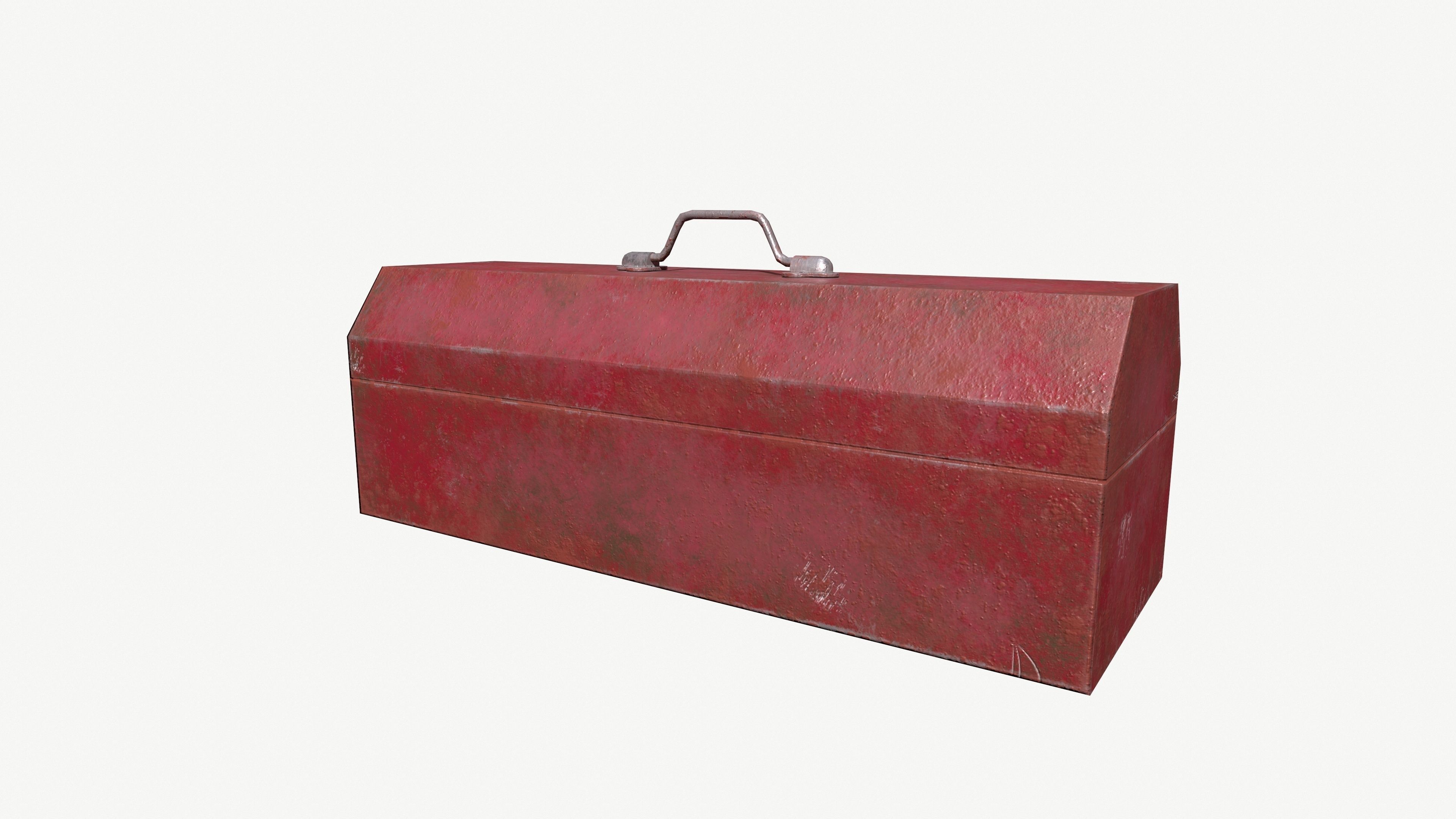 Old Toolbox 3D model Low-poly 3D model_5
