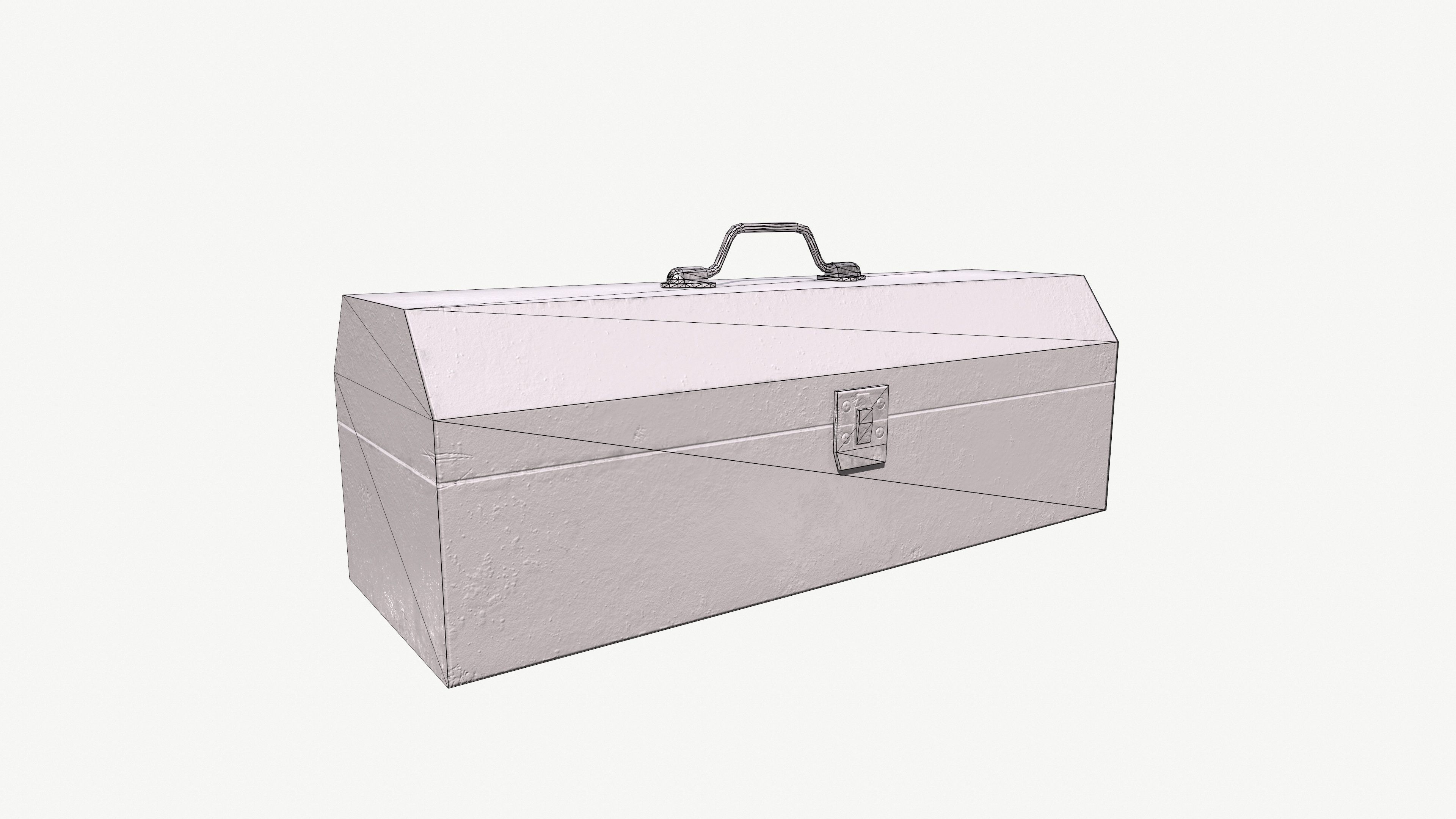 Old Toolbox 3D model Low-poly 3D model_6