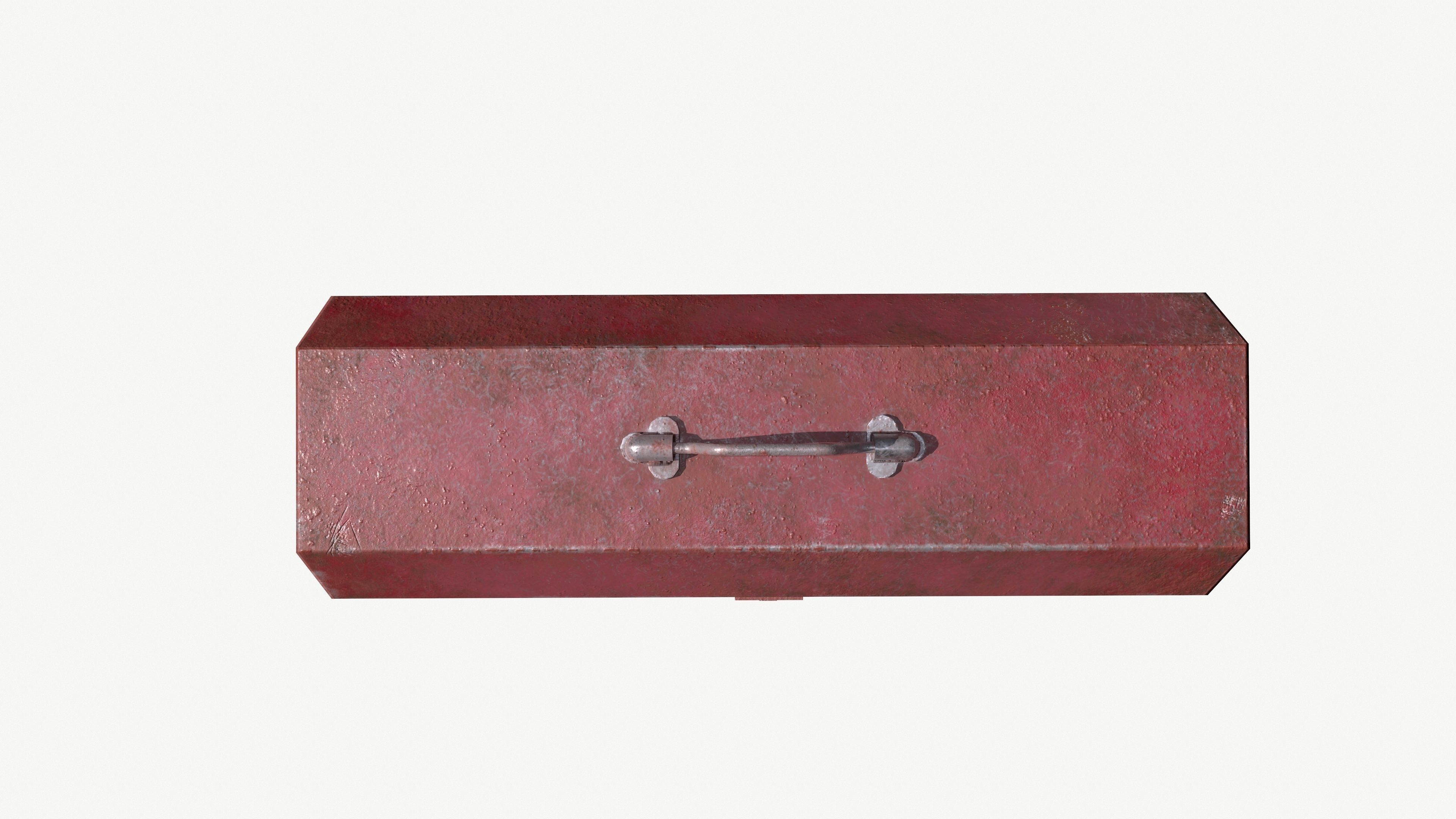 Old Toolbox 3D model Low-poly 3D model_4