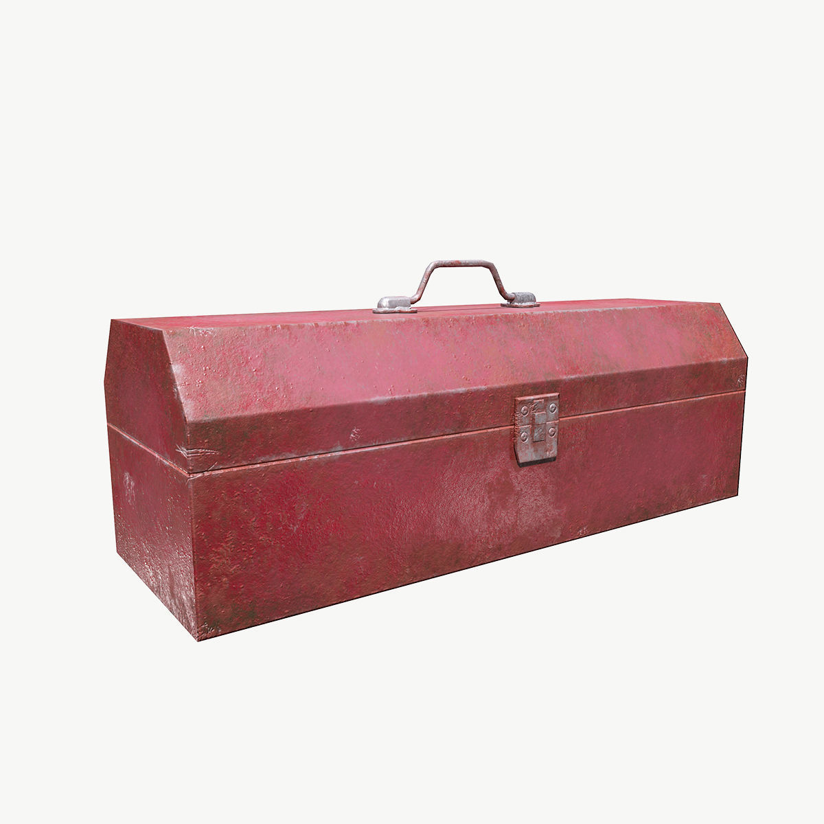 Old Toolbox 3D model Low-poly 3D model_2