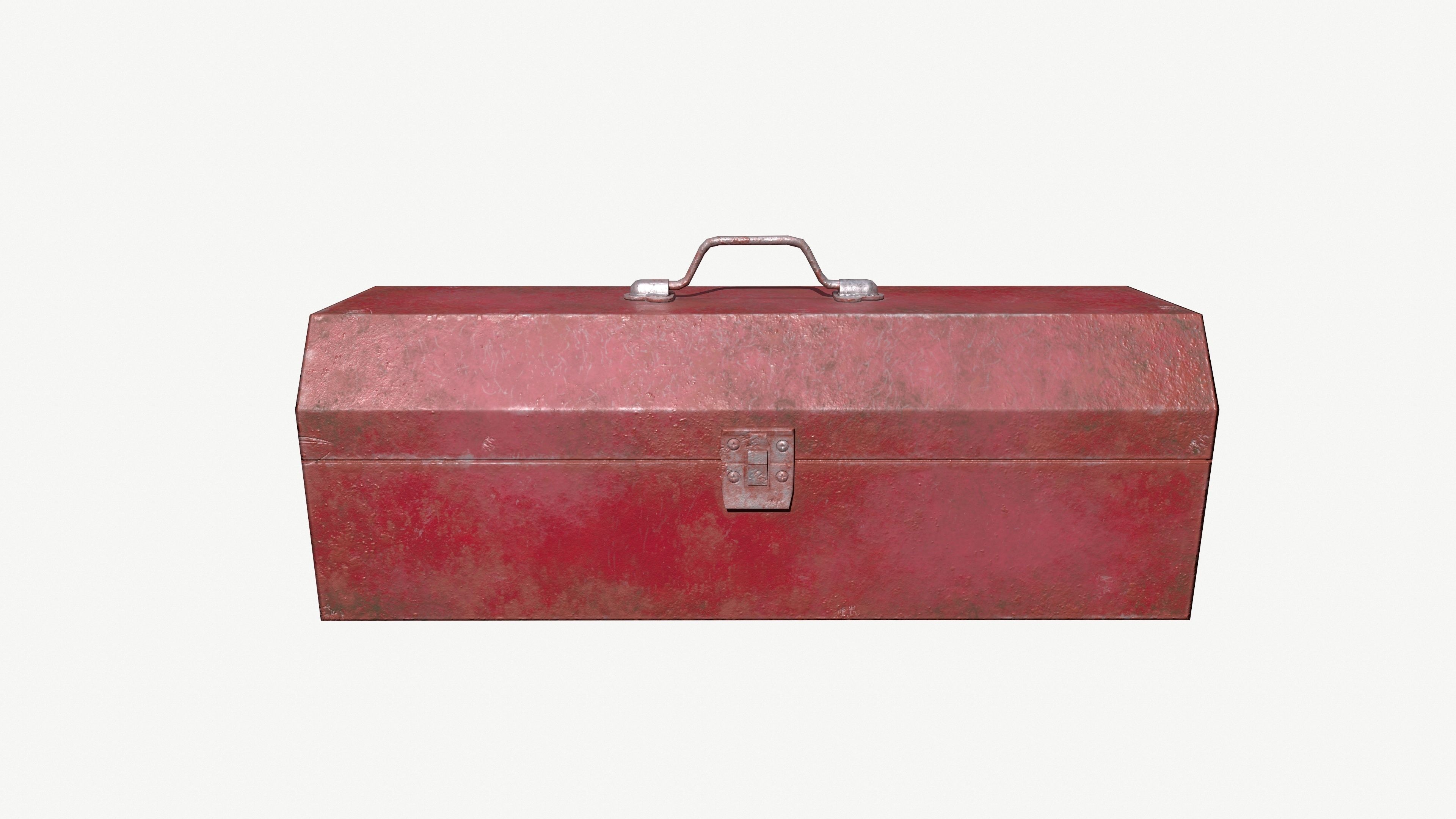 Old Toolbox 3D model Low-poly 3D model_3