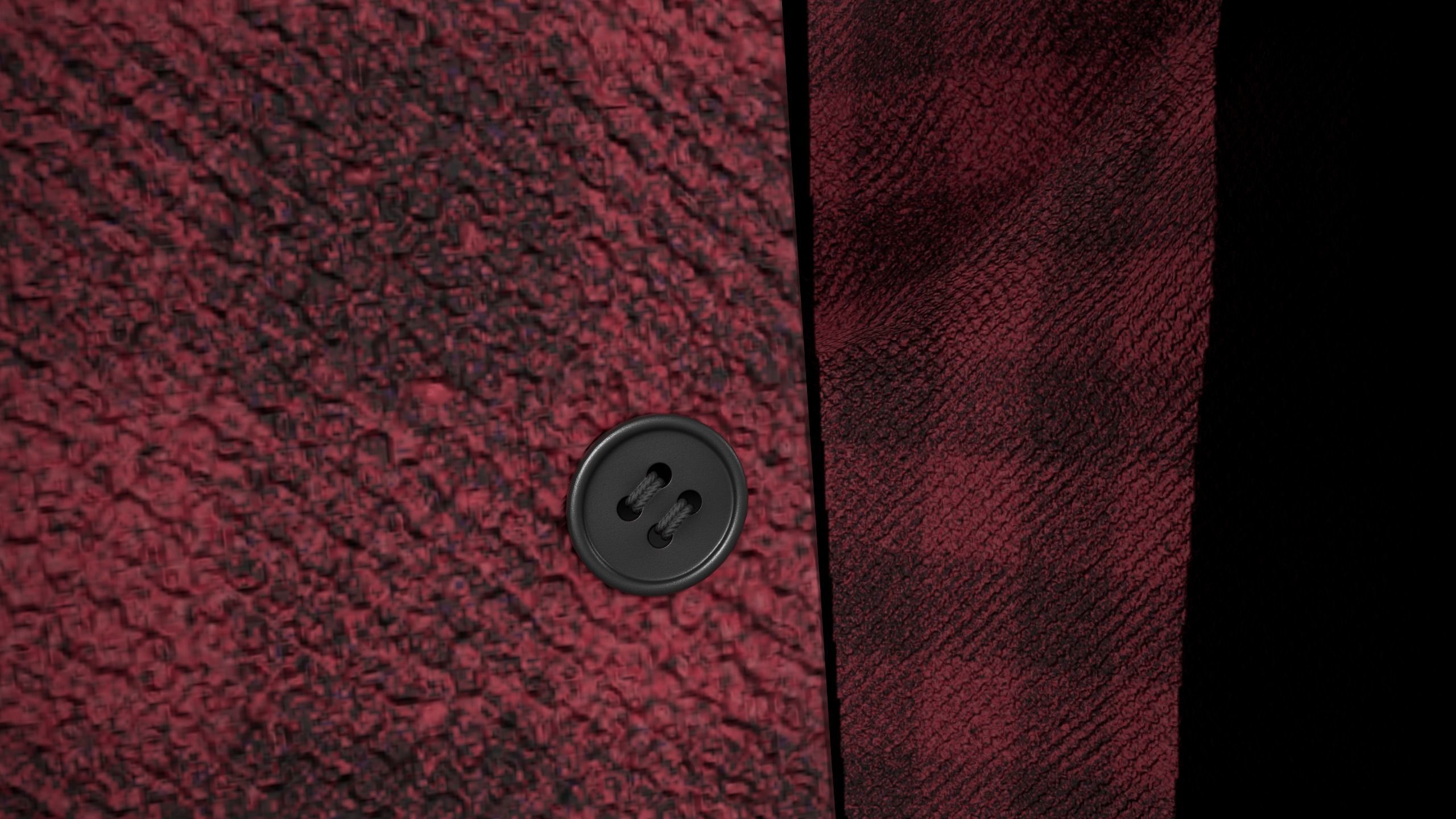Red Flannel Shirt Low-poly 3D model_18