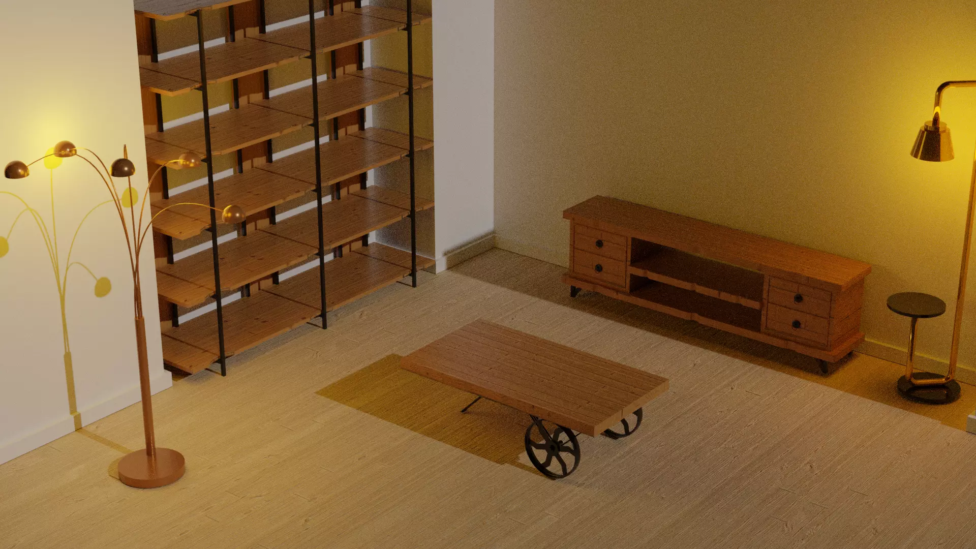 living room 3D model_0