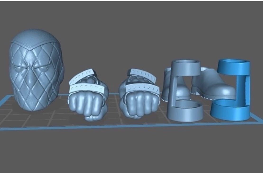Marvel Socker set for figure  3D print model_4