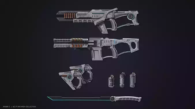 Sci fi weapon collection 