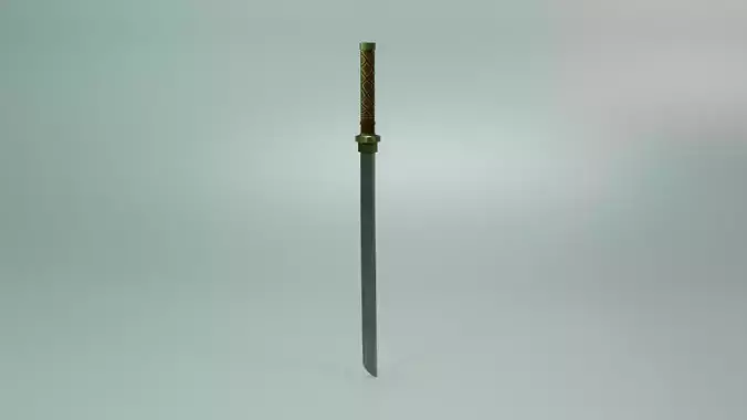 Game Ready Sword 3D model samurai