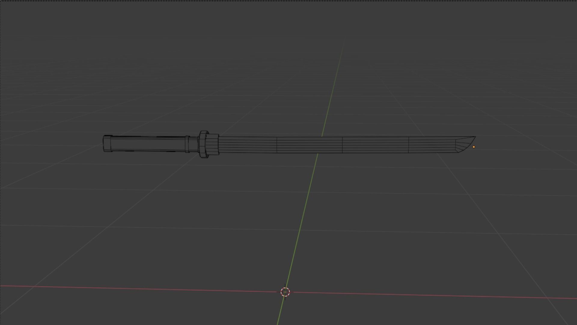 Game Ready Sword 3D model samurai Low-poly 3D model_4