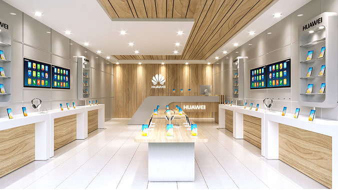 mobile phone retail store 3D model 3D model