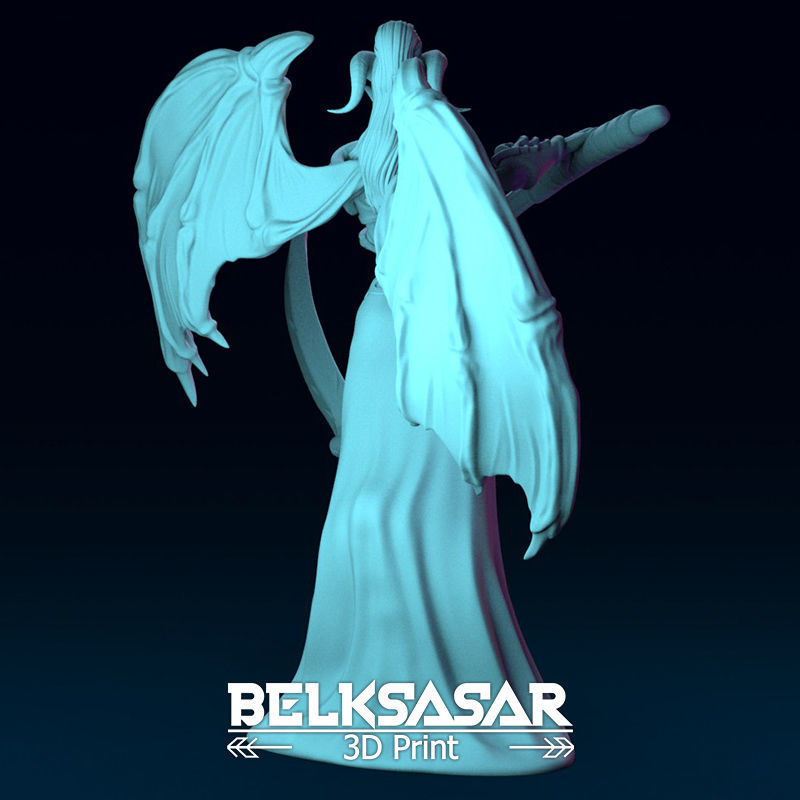 Demoness Reaper Normal and Topless 3D print model_9