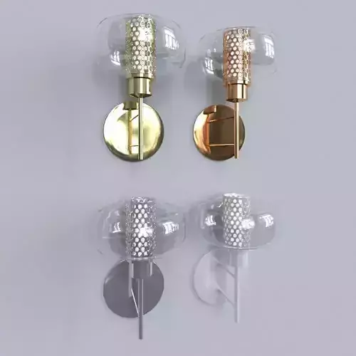 light 2 set of four wall sconces