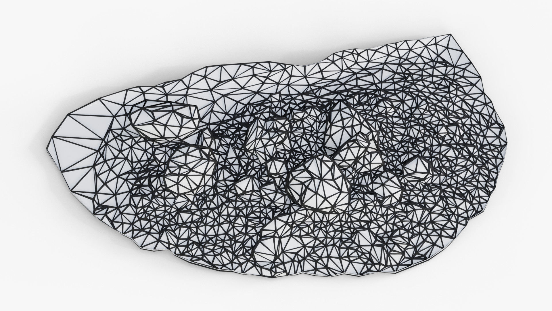 Rock Pile Low-poly 3D model_7