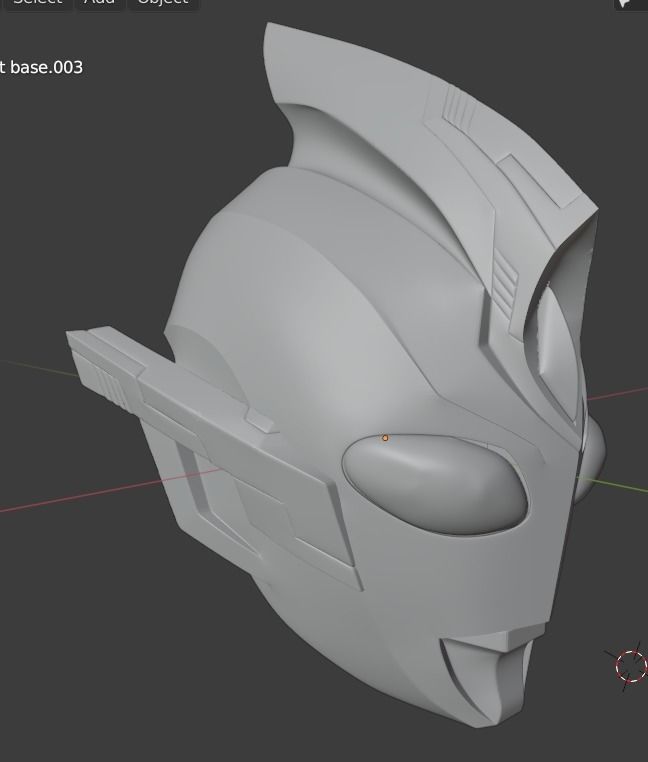 Ultraman Trigger Sky type 3D printable cosplay helmet 3D print model_5