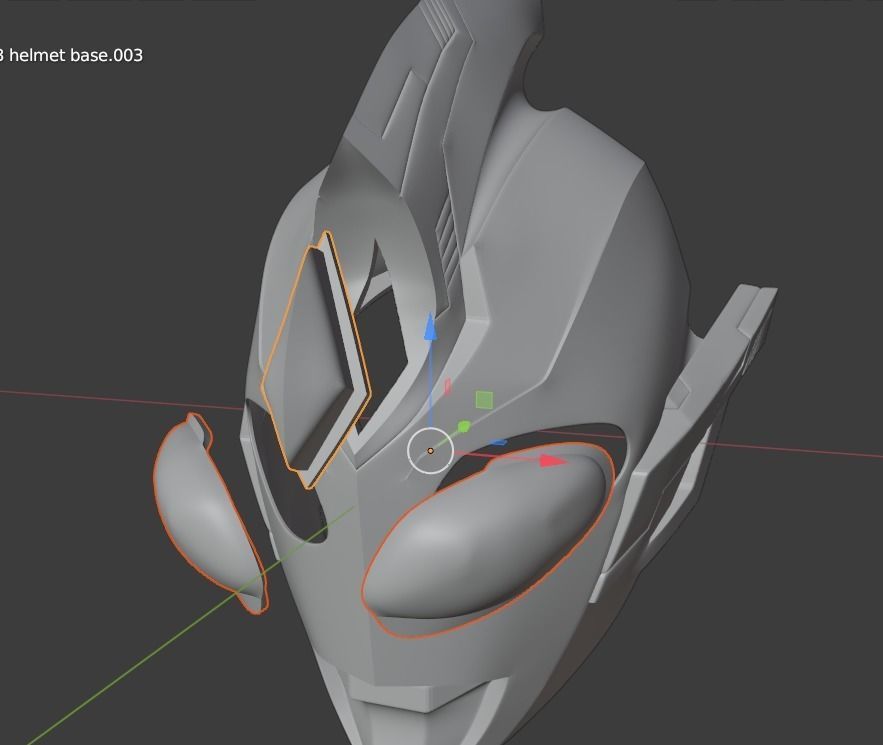 Ultraman Trigger Sky type 3D printable cosplay helmet 3D print model_18