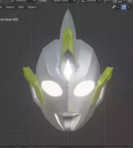 Ultraman Trigger Sky type 3D printable cosplay helmet 3D print model