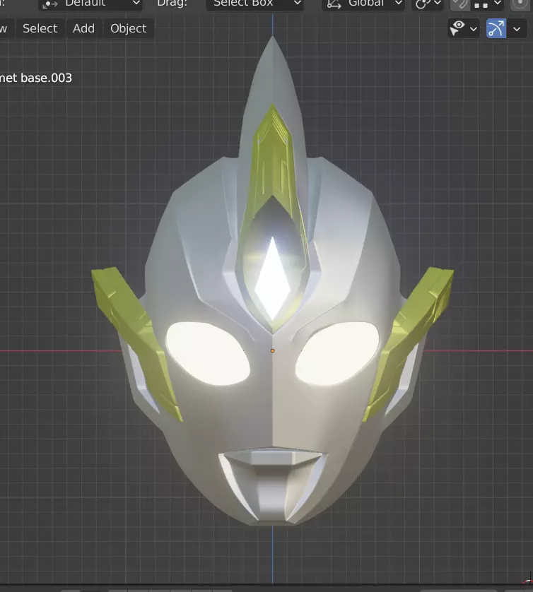 Ultraman Trigger Sky type 3D printable cosplay helmet 3D print model_0