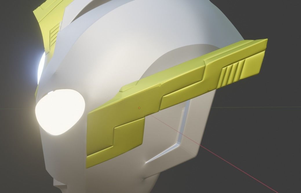 Ultraman Trigger Sky type 3D printable cosplay helmet 3D print model_16