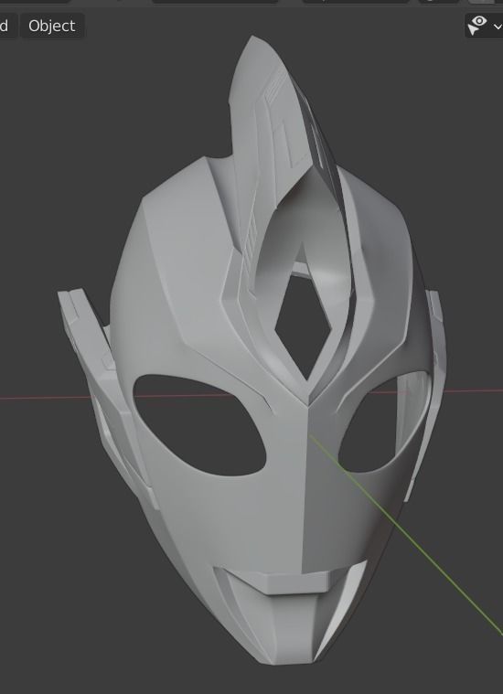 Ultraman Trigger Sky type 3D printable cosplay helmet 3D print model_3