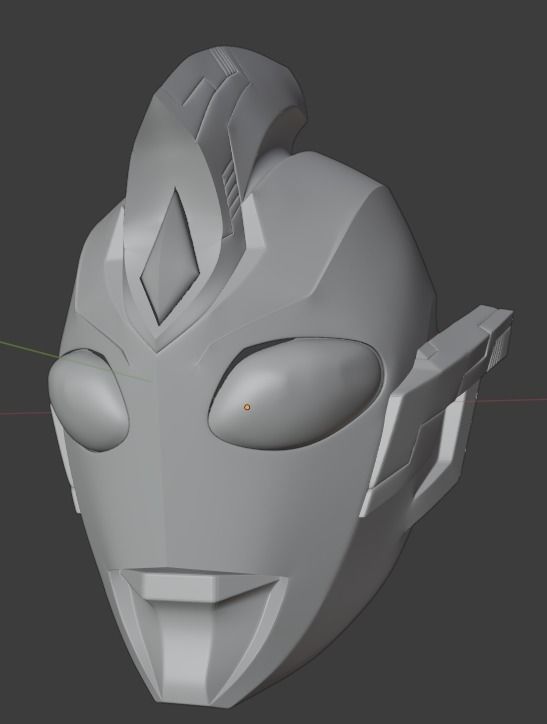 Ultraman Trigger Sky type 3D printable cosplay helmet 3D print model_13