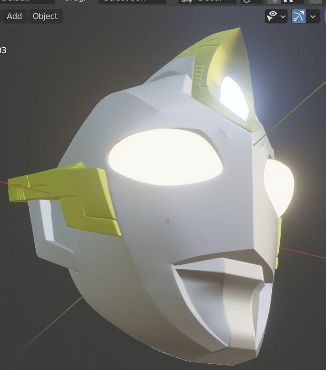 Ultraman Trigger Sky type 3D printable cosplay helmet 3D print model_19
