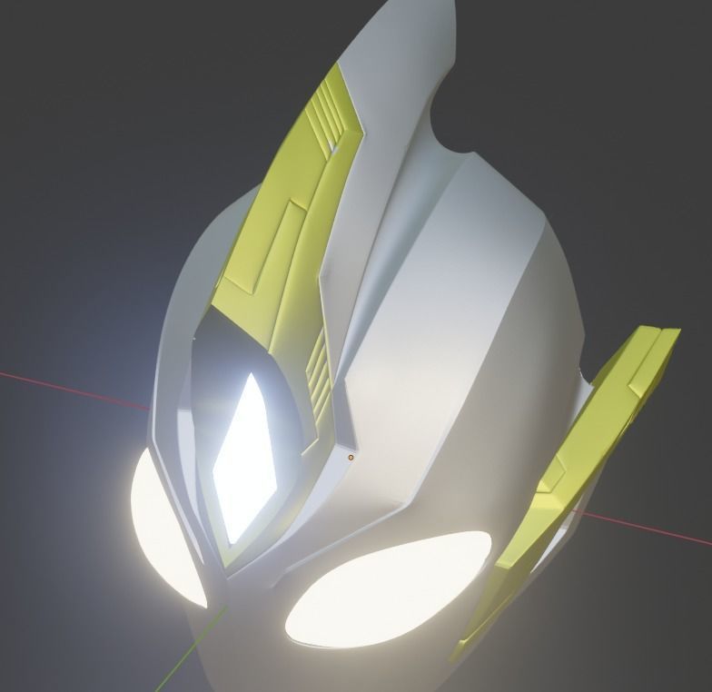 Ultraman Trigger Sky type 3D printable cosplay helmet 3D print model_21