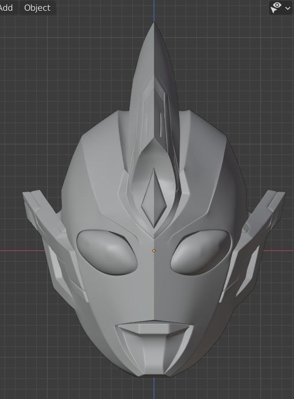 Ultraman Trigger Sky type 3D printable cosplay helmet 3D print model_10