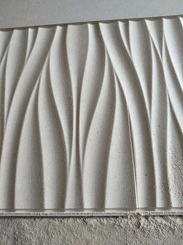 3d wall tile with wavy lines 3D model