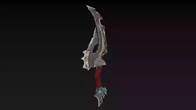Knife sword Low-poly 3D model
