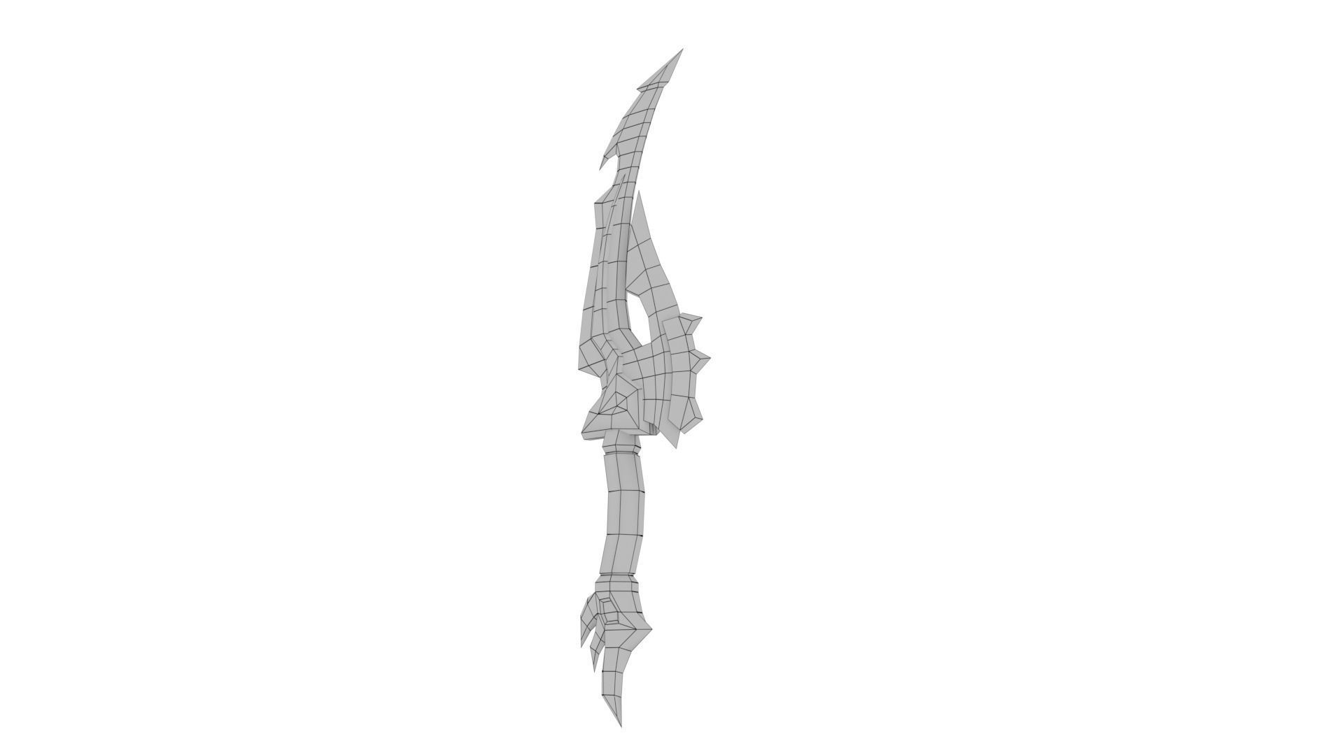 Knife sword Low-poly 3D model_48