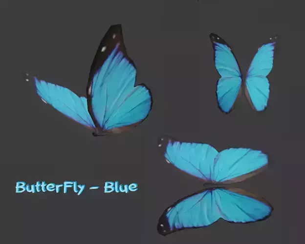 Butterfly - Insect Low-poly 3D model