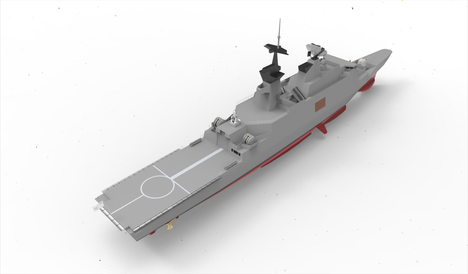 ROCS Kang Ding Frigate 3D model_8