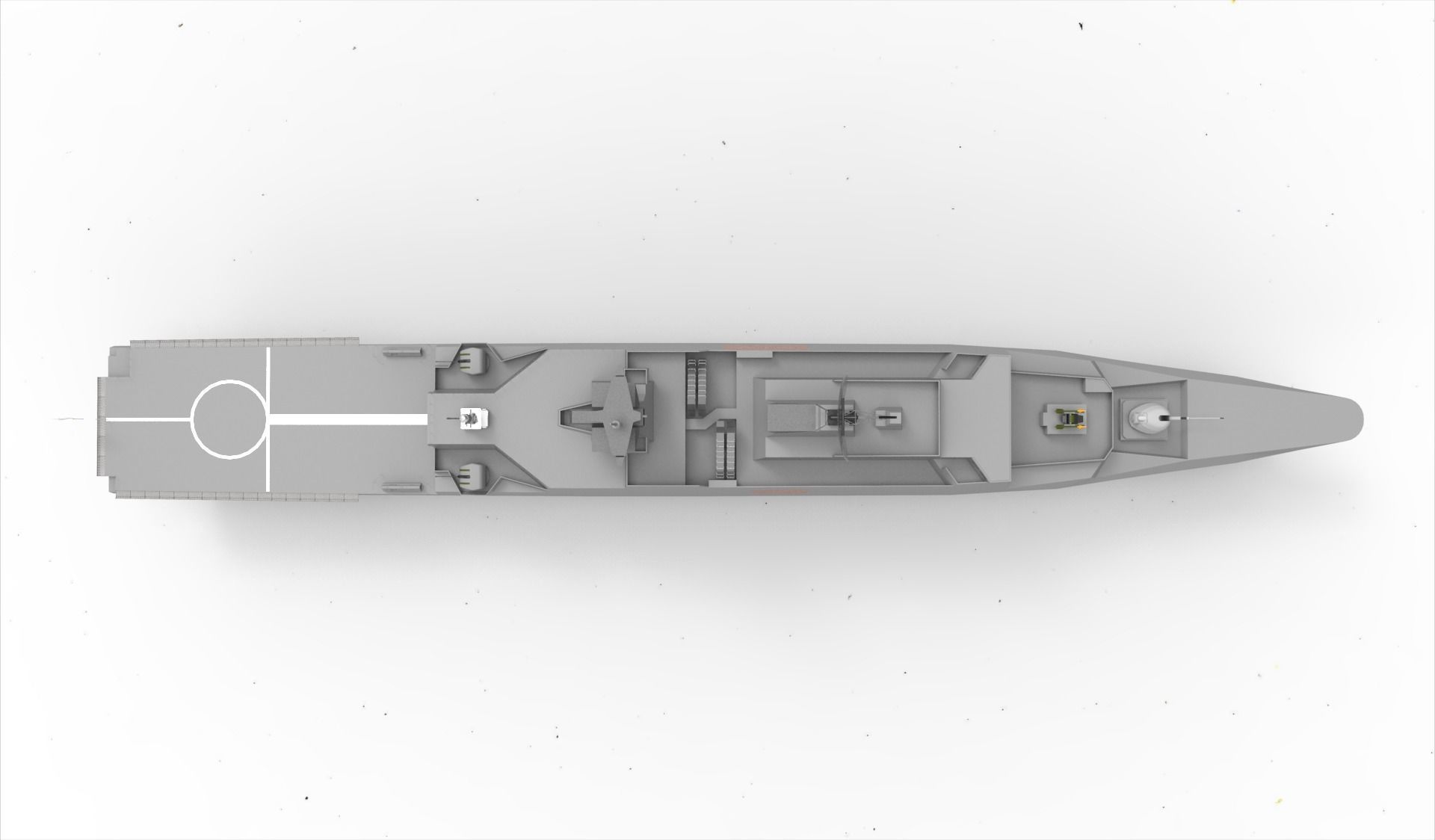 ROCS Kang Ding Frigate 3D model_7