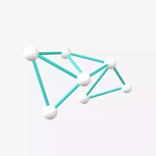 Molecular v1 001 Low-poly 3D model