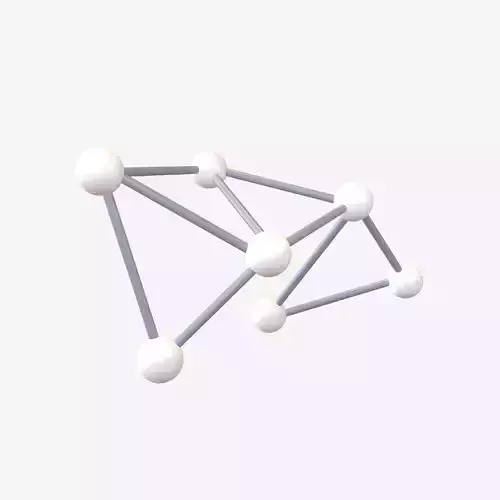 Molecular v1 002 Low-poly 3D model