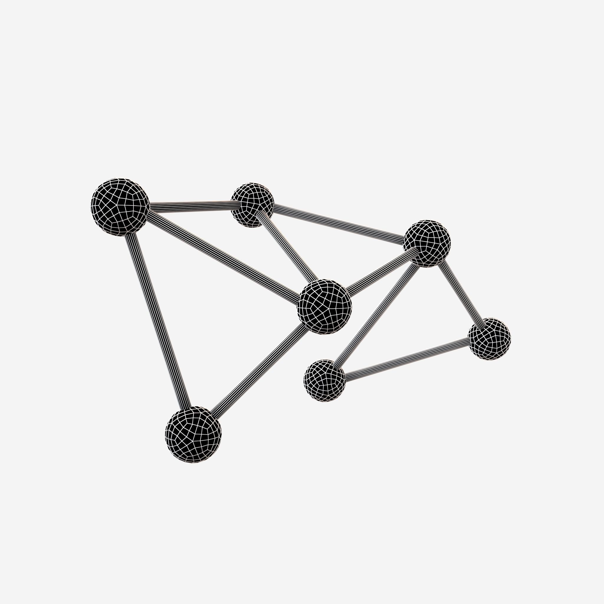 Molecular v1 004 Low-poly 3D model_7