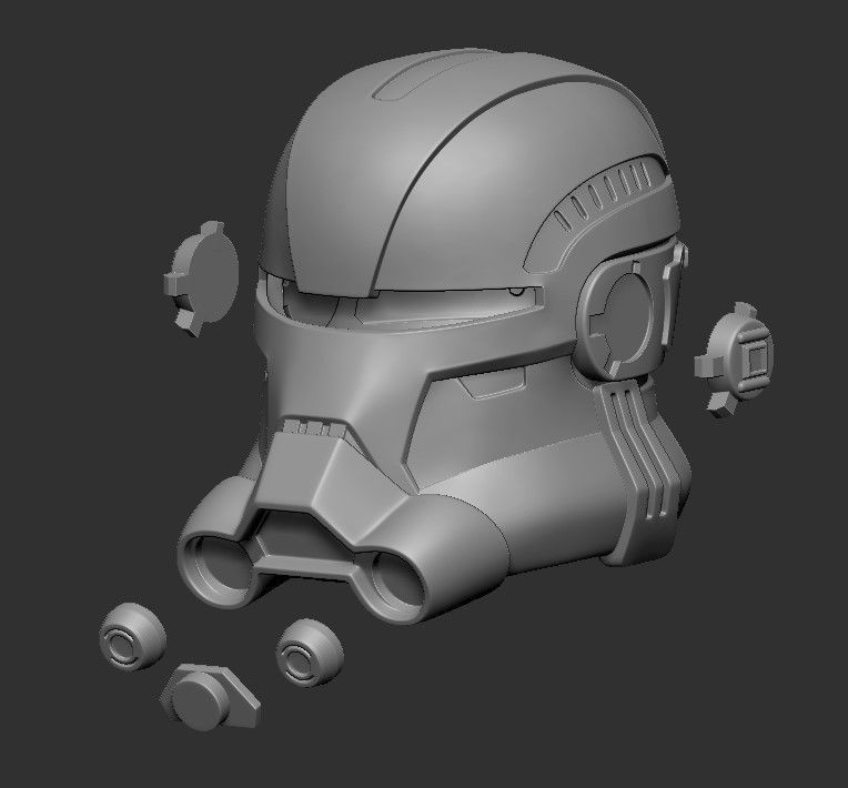 Clone Force 99 Echo Full Size Helmet 3D print model 3D print model_1