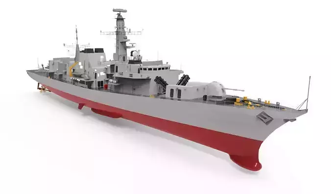 Frigate Type 23 Anti Submarine 3D model