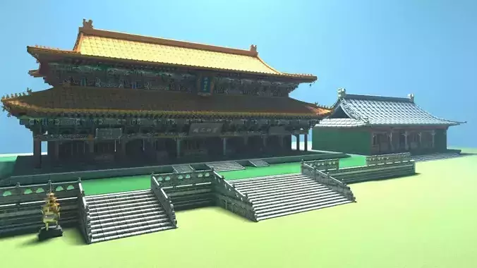 Chinese ancient palace  house