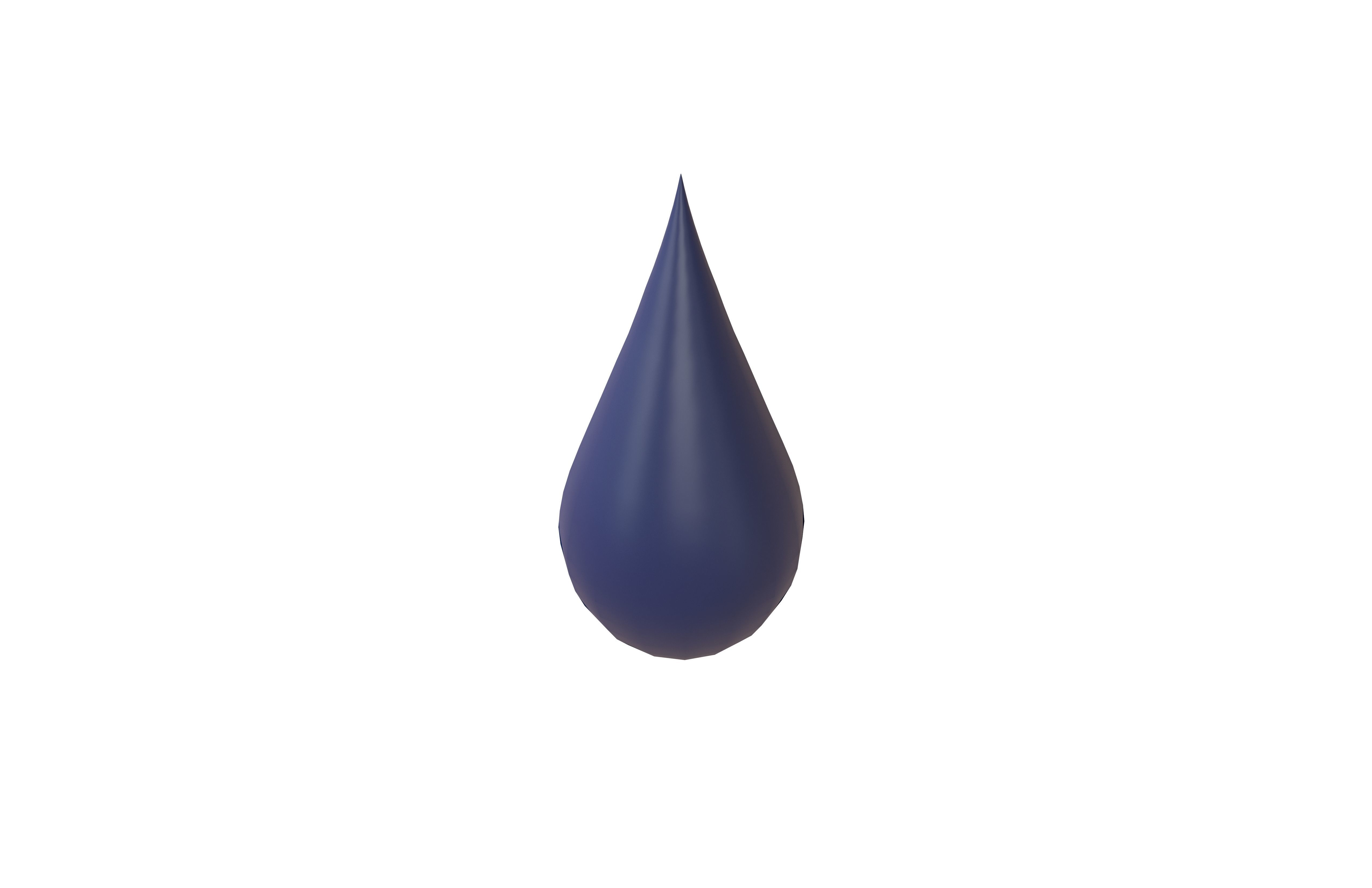 Water Drops v3 002 Low-poly 3D model_1