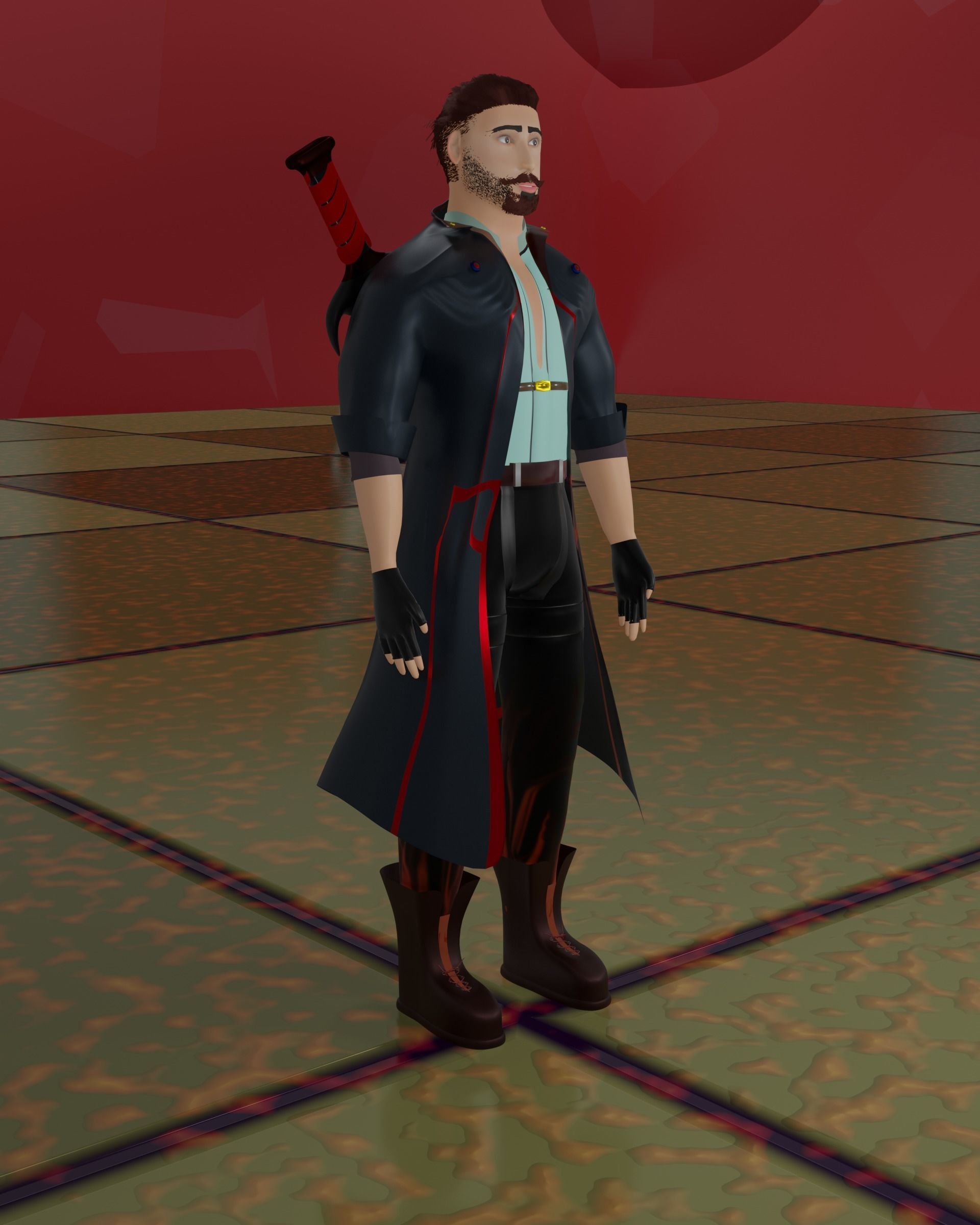 killer bee Free low-poly 3D model_1