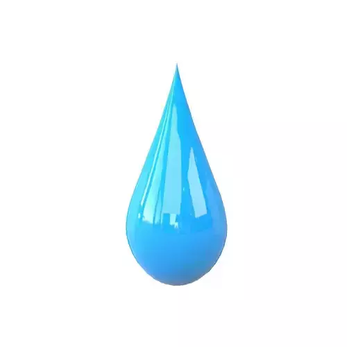Water Drops v3 006 Low-poly 3D model