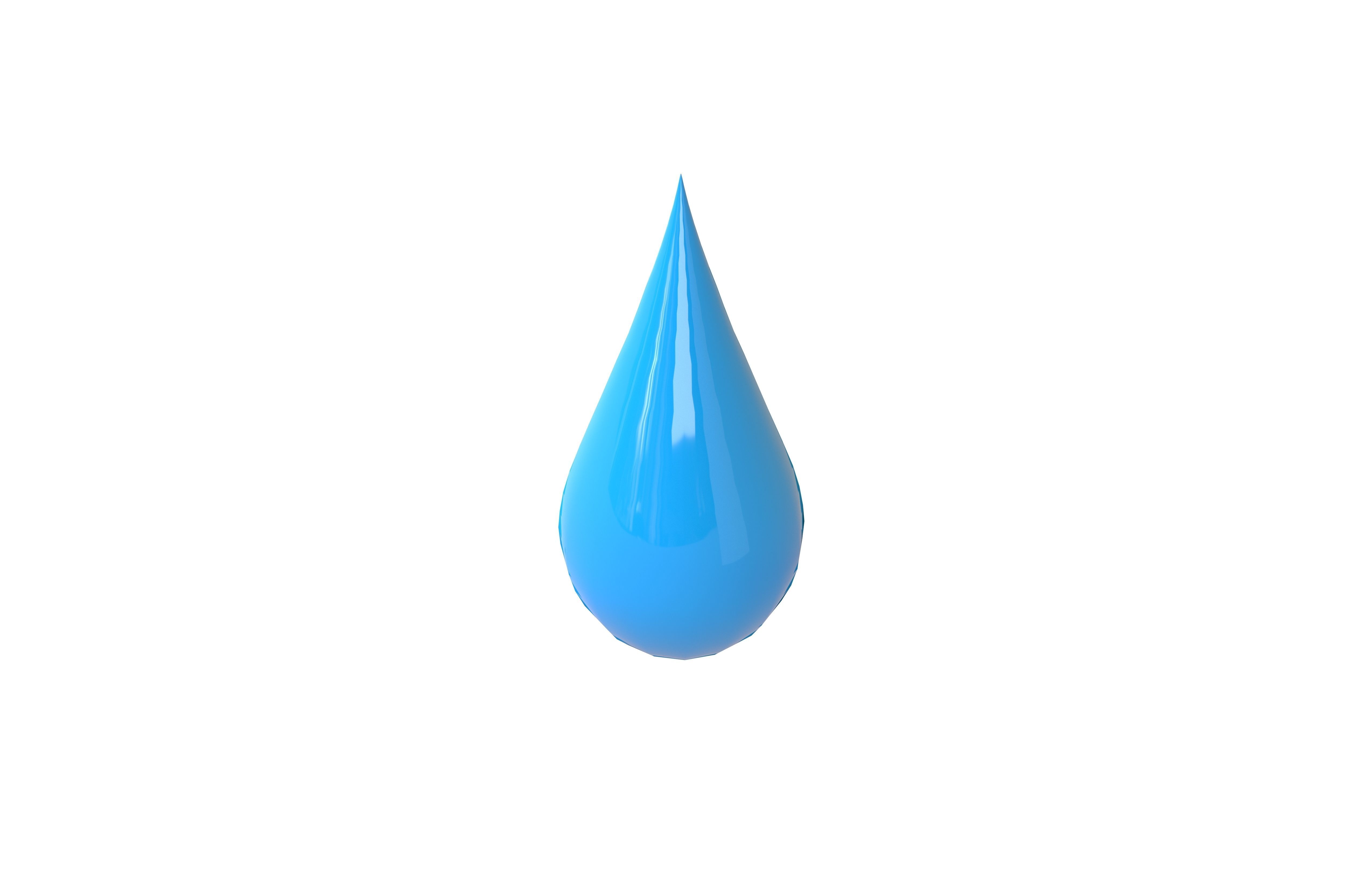 Water Drops v3 006 Low-poly 3D model_1