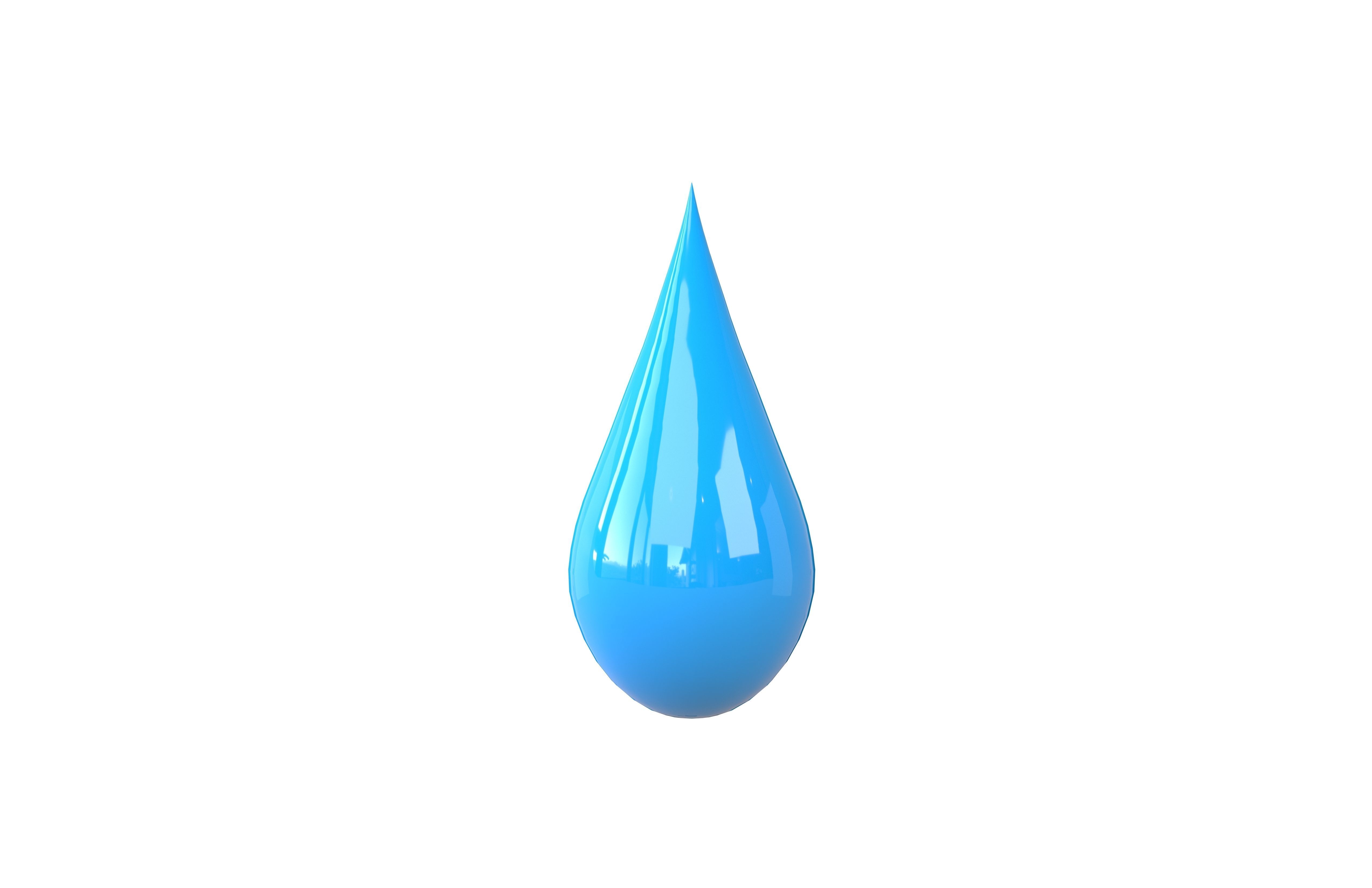 Water Drops v3 006 Low-poly 3D model_2